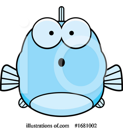 Blue Fish Clipart #1681002 by Cory Thoman