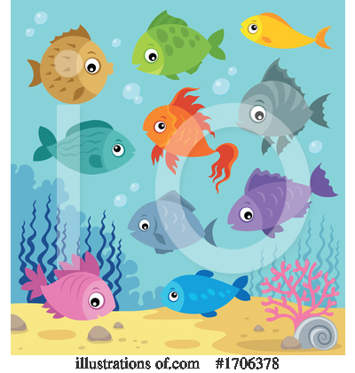 Royalty-Free (RF) Fish Clipart Illustration by visekart - Stock Sample #1706378