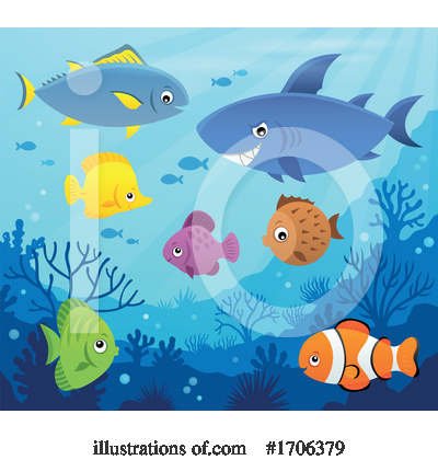 Royalty-Free (RF) Fish Clipart Illustration by visekart - Stock Sample #1706379