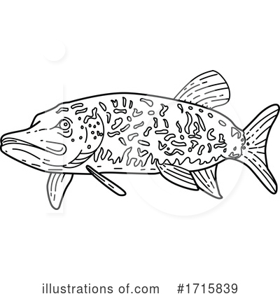 Royalty-Free (RF) Fish Clipart Illustration by patrimonio - Stock Sample #1715839