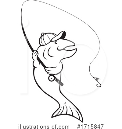 Royalty-Free (RF) Fish Clipart Illustration by patrimonio - Stock Sample #1715847