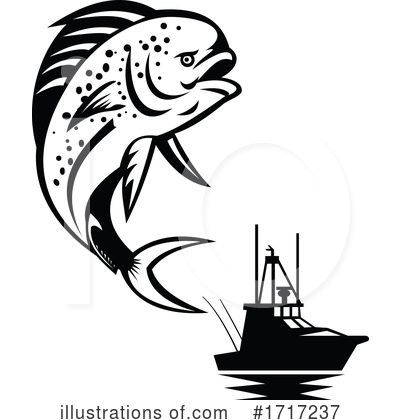 Royalty-Free (RF) Fish Clipart Illustration by patrimonio - Stock Sample #1717237
