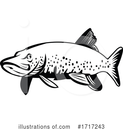 Royalty-Free (RF) Fish Clipart Illustration by patrimonio - Stock Sample #1717243