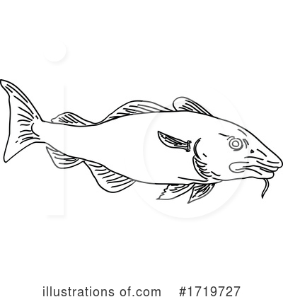 Royalty-Free (RF) Fish Clipart Illustration by patrimonio - Stock Sample #1719727