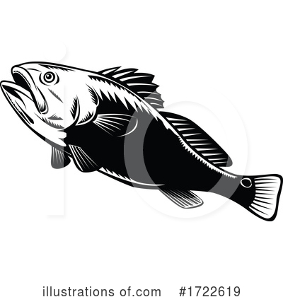 Royalty-Free (RF) Fish Clipart Illustration by patrimonio - Stock Sample #1722619