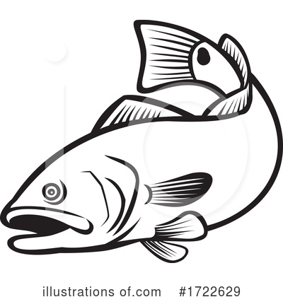 Royalty-Free (RF) Fish Clipart Illustration by patrimonio - Stock Sample #1722629
