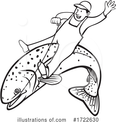 Royalty-Free (RF) Fish Clipart Illustration by patrimonio - Stock Sample #1722630