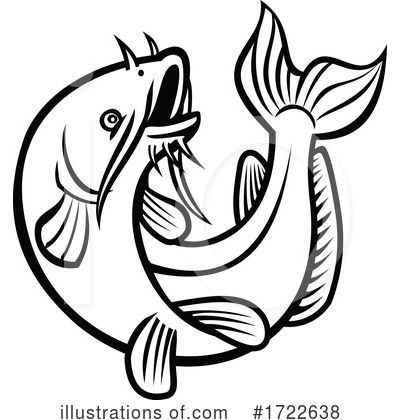 Royalty-Free (RF) Fish Clipart Illustration by patrimonio - Stock Sample #1722638