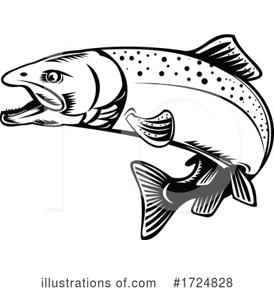 Royalty-Free (RF) Fish Clipart Illustration by patrimonio - Stock Sample #1724828