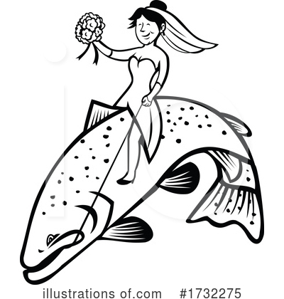 Royalty-Free (RF) Fish Clipart Illustration by patrimonio - Stock Sample #1732275