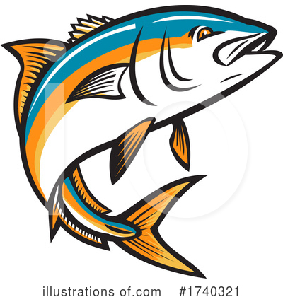 Royalty-Free (RF) Fish Clipart Illustration by patrimonio - Stock Sample #1740321