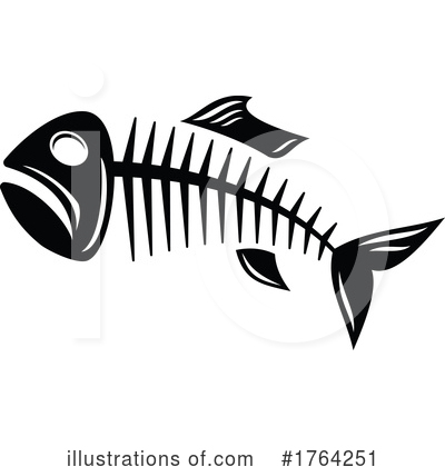 Fish Bones Clipart #1764251 by Vector Tradition SM