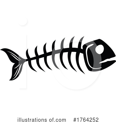 Fish Bones Clipart #1764252 by Vector Tradition SM