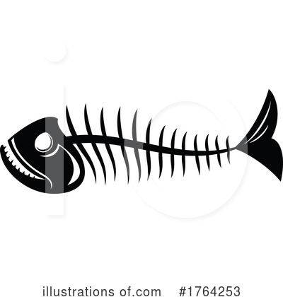 Fish Bones Clipart #1764253 by Vector Tradition SM