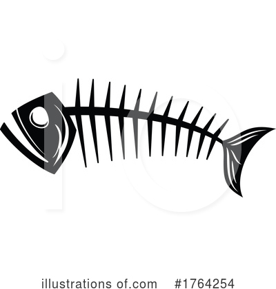 Fish Skeleton Clipart #1764254 by Vector Tradition SM