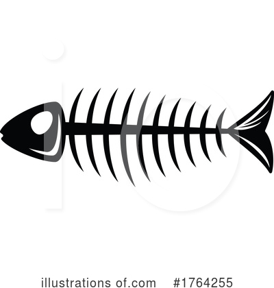 Fish Bones Clipart #1764255 by Vector Tradition SM