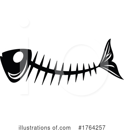 Fish Skeleton Clipart #1764257 by Vector Tradition SM
