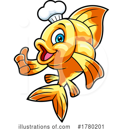 Chef Fish Clipart #1780201 by Hit Toon