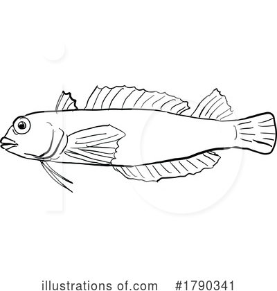 Royalty-Free (RF) Fish Clipart Illustration by patrimonio - Stock Sample #1790341