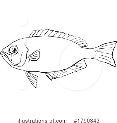 Royalty-Free (RF) Fish Clipart Illustration by patrimonio - Stock Sample #1790343
