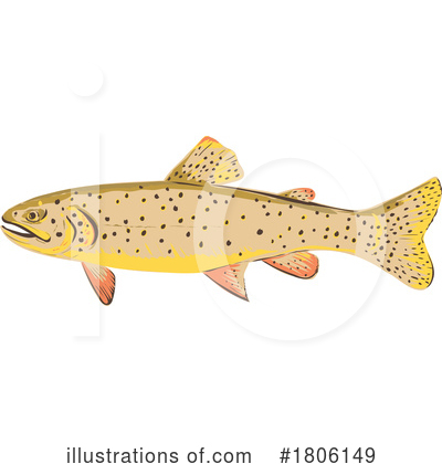 Royalty-Free (RF) Fish Clipart Illustration by patrimonio - Stock Sample #1806149