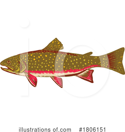 Royalty-Free (RF) Fish Clipart Illustration by patrimonio - Stock Sample #1806151