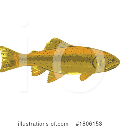 Royalty-Free (RF) Fish Clipart Illustration by patrimonio - Stock Sample #1806153