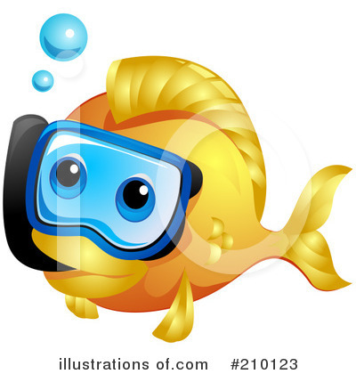 Royalty-Free (RF) Fish Clipart Illustration by BNP Design Studio - Stock Sample #210123