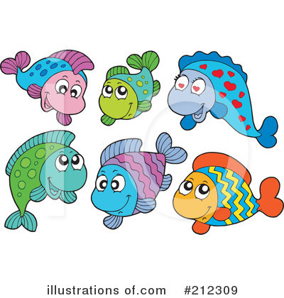 Royalty-Free (RF) Fish Clipart Illustration by visekart - Stock Sample #212309