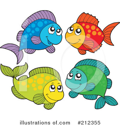 Royalty-Free (RF) Fish Clipart Illustration by visekart - Stock Sample #212355