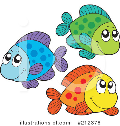 Royalty-Free (RF) Fish Clipart Illustration by visekart - Stock Sample #212378
