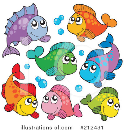 Royalty-Free (RF) Fish Clipart Illustration by visekart - Stock Sample #212431
