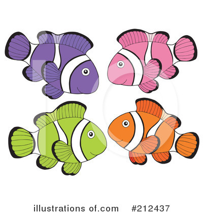 Royalty-Free (RF) Fish Clipart Illustration by visekart - Stock Sample #212437