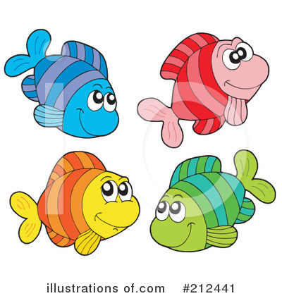 Royalty-Free (RF) Fish Clipart Illustration by visekart - Stock Sample #212441