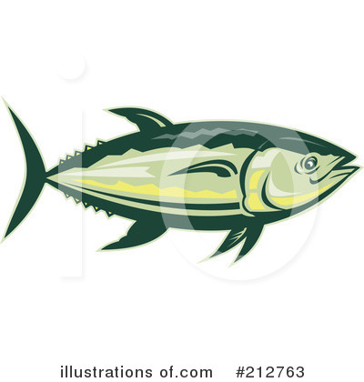 Royalty-Free (RF) Fish Clipart Illustration by patrimonio - Stock Sample #212763