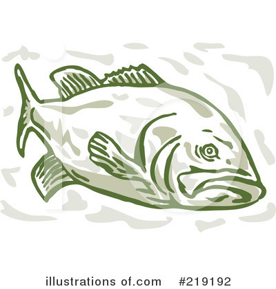 Royalty-Free (RF) Fish Clipart Illustration by patrimonio - Stock Sample #219192