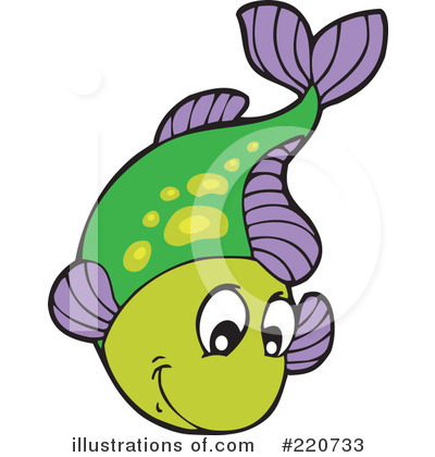 Royalty-Free (RF) Fish Clipart Illustration by visekart - Stock Sample #220733