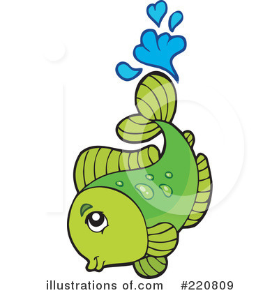 Royalty-Free (RF) Fish Clipart Illustration by visekart - Stock Sample #220809
