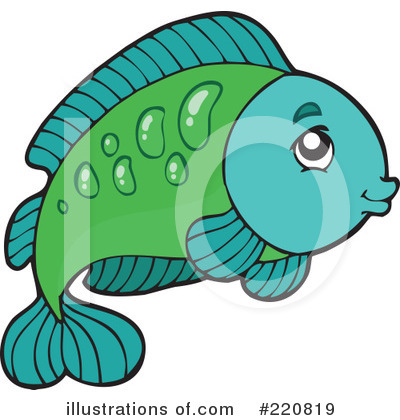 Royalty-Free (RF) Fish Clipart Illustration by visekart - Stock Sample #220819