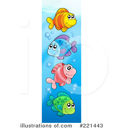 Royalty-Free (RF) Fish Clipart Illustration by visekart - Stock Sample #221443