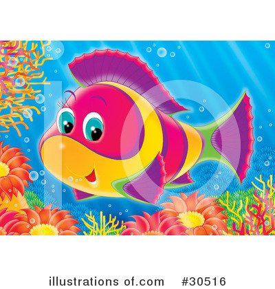 Royalty-Free (RF) Fish Clipart Illustration by Alex Bannykh - Stock Sample #30516