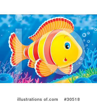 Royalty-Free (RF) Fish Clipart Illustration by Alex Bannykh - Stock Sample #30518
