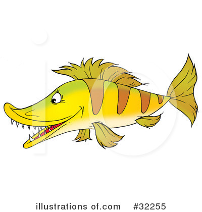 Royalty-Free (RF) Fish Clipart Illustration by Alex Bannykh - Stock Sample #32255
