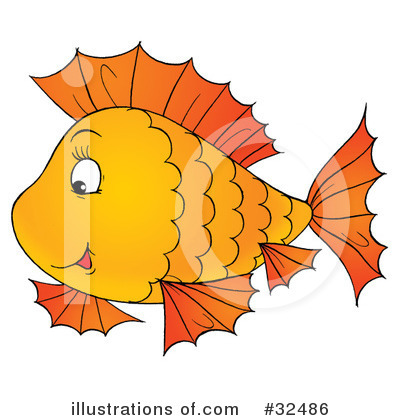 Royalty-Free (RF) Fish Clipart Illustration by Alex Bannykh - Stock Sample #32486
