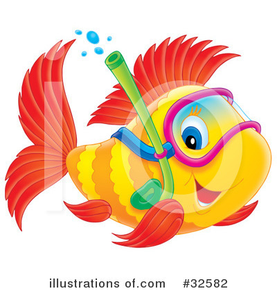Royalty-Free (RF) Fish Clipart Illustration by Alex Bannykh - Stock Sample #32582