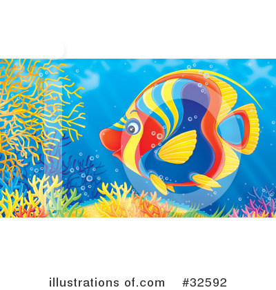 Royalty-Free (RF) Fish Clipart Illustration by Alex Bannykh - Stock Sample #32592