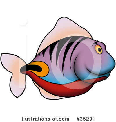 Royalty-Free (RF) Fish Clipart Illustration by dero - Stock Sample #35201