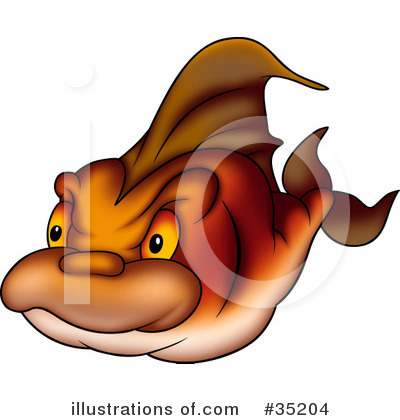 Royalty-Free (RF) Fish Clipart Illustration by dero - Stock Sample #35204