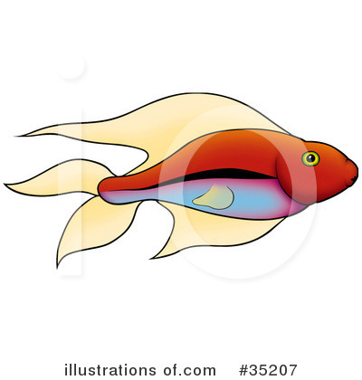 Royalty-Free (RF) Fish Clipart Illustration by dero - Stock Sample #35207
