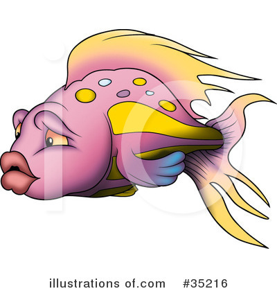 Royalty-Free (RF) Fish Clipart Illustration by dero - Stock Sample #35216